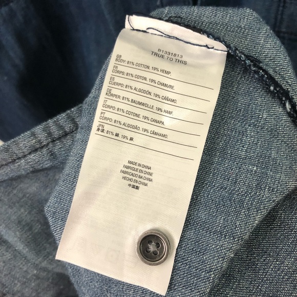 Volcom Yo Shortie Oversized Denim Mini Dress - Picture 8 of 8